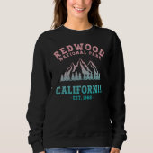 Redwood Nationalpark California Gradient Sweatshirt (Vorderseite)