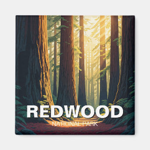 Redwood Nationalpark California Magnet