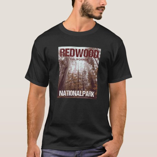 Redwood Nationalpark California T-Shirt (Vorderseite)