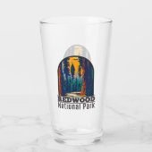 Redwood Nationalpark California Vintag Glas (Rückseite)