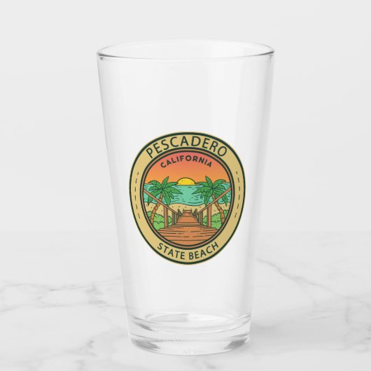 Redwood Nationalpark California Vintag Glas (Vorderseite)