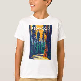 Redwood Nationalpark California Vintag T-Shirt