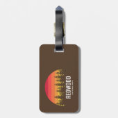 Redwood-Nationalpark Gepäckanhänger (Rückseite vertikal)