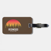 Redwood-Nationalpark Gepäckanhänger (Rückseite horizontal)