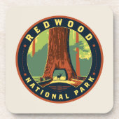 Redwood-Nationalpark Getränkeuntersetzer (Vorderseite)