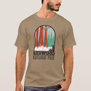 Redwood Nationalpark im Winter Kalifornien Vintage T-Shirt