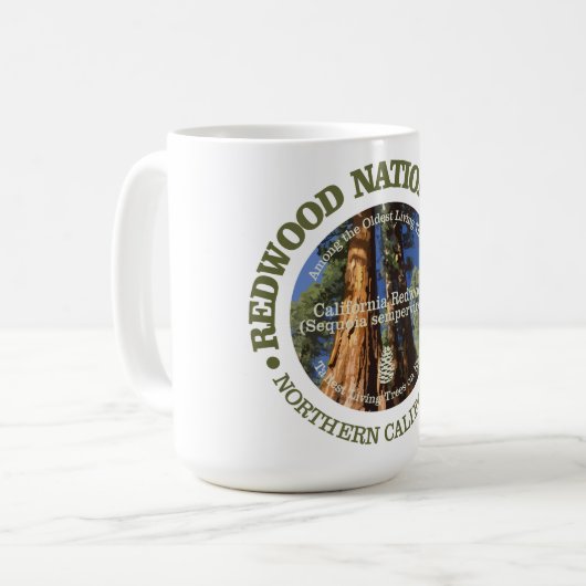 Redwood-Nationalpark Kaffeetasse (Vorderseite Links)