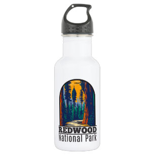 Redwood Nationalpark Kalifornien Vintage Edelstahlflasche