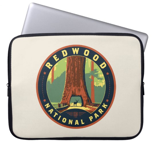 Redwood-Nationalpark Laptopschutzhülle (Vorderseite)