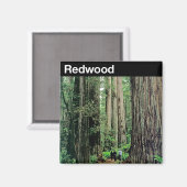Redwood-Nationalpark Magnet (Vorderseite/Rückseite)