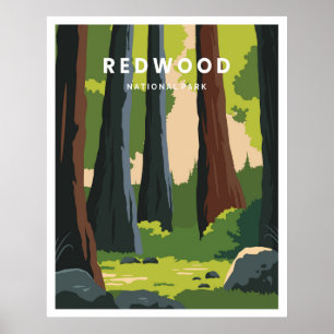 Redwood-Nationalpark Poster