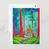 Redwood Nationalpark Reisen Postkarte (Vorne/Hinten)