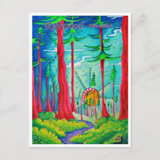Redwood Nationalpark Reisen Postkarte