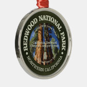 Redwood-Nationalpark Silbernes Ornament (Rechts)