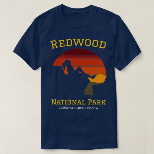 Redwood-Nationalpark Vintag T-Shirt (Design vorne)