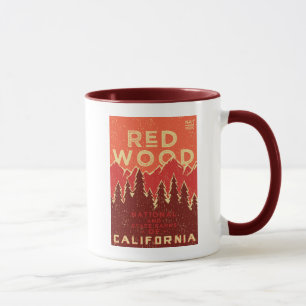 Redwood-Nationalpark Vintage Poster Tasse