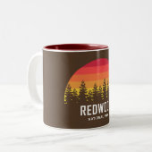 Redwood-Nationalpark Zweifarbige Tasse (Vorderseite Links)