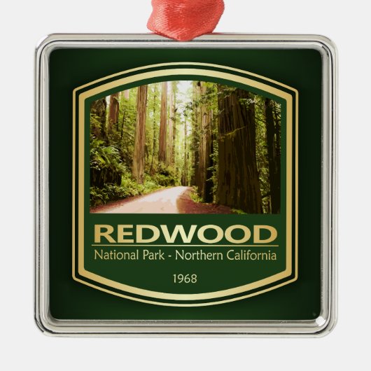 Redwood NP (PF1) Ornament Aus Metall (Vorne)