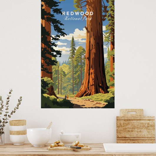 Redwood Poster (Küche)