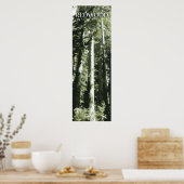 Redwood Print, National Park Poster, 12x36" Poster (Küche)