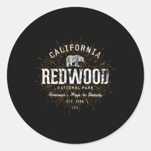 Redwood Redwood Redwood Nationalpark Runder Aufkleber