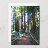 Redwood Trail Norther California Einladung (Vorne/Hinten)