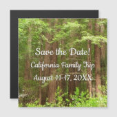 Redwood Trees at Muir Woods Save the Date Magnetkarte (Vorne/Hinten)
