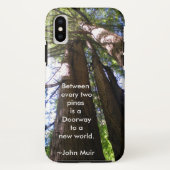 Redwood Trees mit Muir Quote Case-Mate iPhone Hülle (Rückseite)