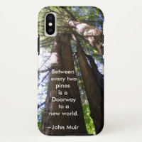 Redwood Trees mit Muir Quote
