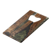 Redwood Trees, Sequoia Nationalpark. Geldkarten Flaschenöffner (Rückseite Schrägansicht)