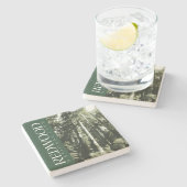 Redwood Untersetzer, Nationalpark Stone Untersetze Steinuntersetzer (Seitenansicht)