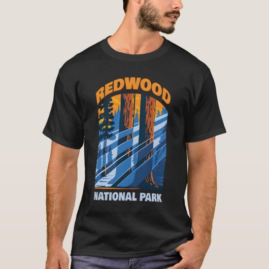 Redwood Us National Park California T-Shirt (Vorderseite)