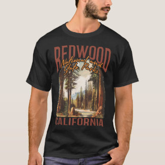 Redwood USA Nationalpark Vintage Kalifornien T-Shirt