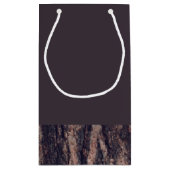 Redwoods & Bark, rustikale Gastgeschenk Hochzeit Kleine Geschenktüte (Rückseite)