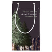 Redwoods & Bark, rustikale Gastgeschenk Hochzeit Kleine Geschenktüte (Vorderseite)