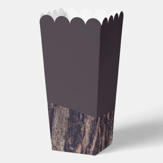 Redwoods & Bark, Rustikale Hochzeit Geschenkschachtel (Rückseite)