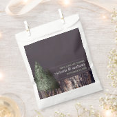 Redwoods & Bark, Rustikale Hochzeit Geschenktütchen (Ausgeschnitten)