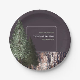 Redwoods & Bark, Rustikale Hochzeit Pappteller