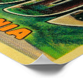 Redwoods, Kalifornien - Große Briefmarkenszenen Poster (Ecke)