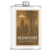 Redwoods National Park California Flask Flachmann (Vorderseite)