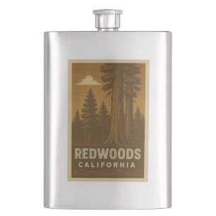 Redwoods National Park California Flask Flachmann