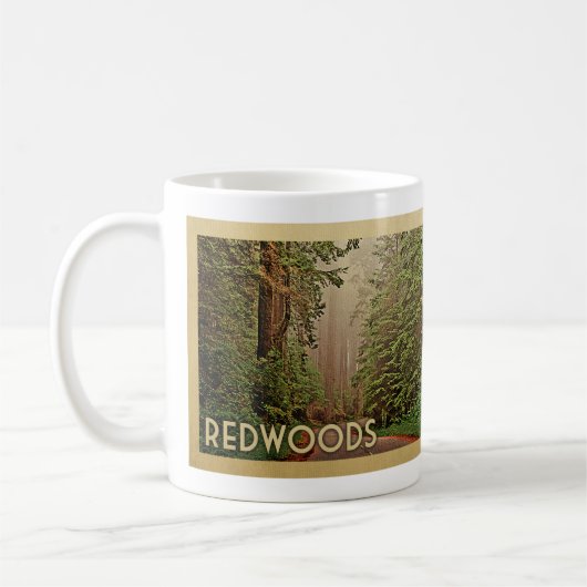 Redwoods National Park California Kaffeetasse (Links)