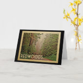 Redwoods National Park California Karte (Gelbe Blume)