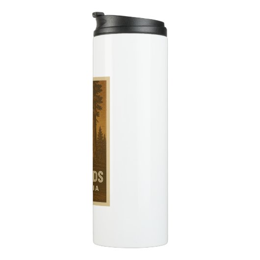 Redwoods National Park California Thermal Tumbler Thermosbecher (Nach rechts gedreht)