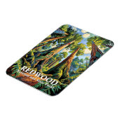 Redwoods National Park California Van Gogh Custom Magnet (Linke Seite)