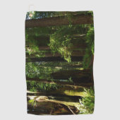 Redwoods und Ferns im Redwood-Nationalpark Golfhandtuch (Vorderseite)