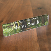 Redwoods und Ferns im Redwood-Nationalpark Namensplakette (Seite)