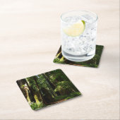 Redwoods und Ferns im Redwood-Nationalpark Rechteckiger Pappuntersetzer (Vor Ort)