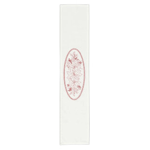 Redwork Embroidery Table Runner - Weihnachten Kurzer Tischläufer