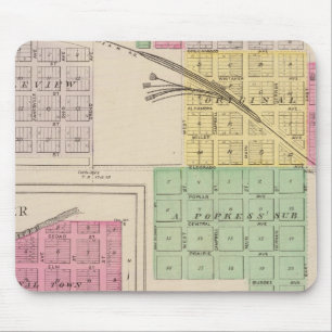 Reece, Fall River, Hamilton und Climax, Kansas Mousepad